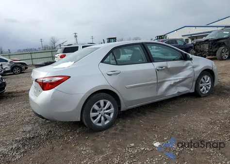 2015 Toyota Corolla L from USA, damaged, VIN 2T1BURHE2FC309713